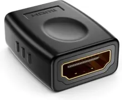 Techly HDMI ケーブルアダプター (HDMI メス/メス)ブラック