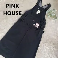 【PINKHOUSE】ピンクハウスジャンバースカート熊Pロゴ
