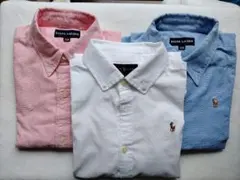 RL　ラルフローレン　オックスフォードボタンダウンシャツ　３色セット