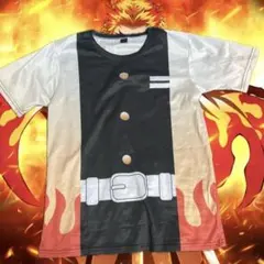 炎の模様 キャラクターTシャツ鬼滅の刃 煉獄杏寿郎