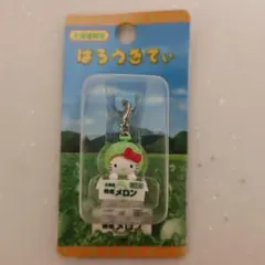 ハローキティ　メロン　北海道　限定　チャーム　ストラップ　根付　ご当地