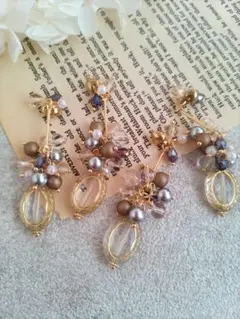 480★2ペア4個オリジナルチャーム、コネクター、アクリルビーズ、アンティーク