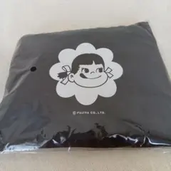 不二家 ペコちゃん オリジナルエコバッグ ブラック