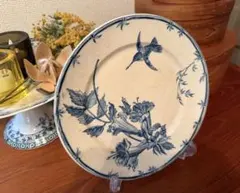 B リュネビル KG Luneville 美しいベリーと鳥のディナープレート
