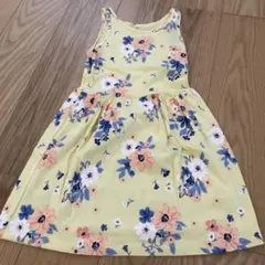 carter's イエロー フラワープリント ワンピース 100cm