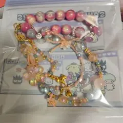 携帯ストラップ&おまけブレスレット
