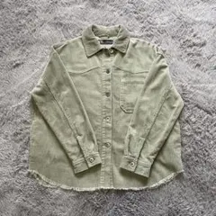 ZARA コーデュロイジャケット Sサイズ ライトグリーン