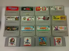 #12056 スーパーファミコン 64 ソフト 16本セット まとめ売り