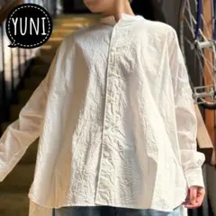 yuni ユニ キャッチワッシャーワイドブラウス クリームきなりのサムネイル