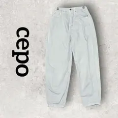 cepo デニムパンツ カジュアル ワイドテーパードパンツ (S) ホワイトのサムネイル