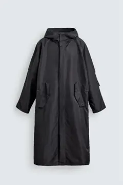 ZARA モッズコート ブラックのサムネイル