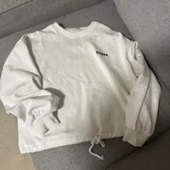 ハニーズ　COLZA ホワイト 裏起毛スウェット Sサイズ　短丈