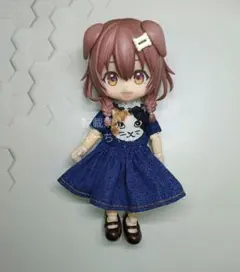 オビツ11服 ワンピース ミケ猫