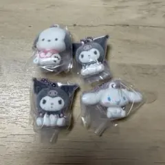 サンリオふわふわフロッキーマスコット クロミ ポチャッコ ガチャ シナモン