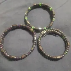 磁気ビーズブレスレット 3点セット