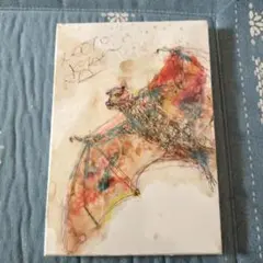 最終価格 北村直登 原画 幸せな夢を見ているコウモリ 絵画