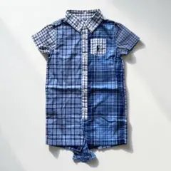 【新品】チェック柄ラルフローレンショートオールのサムネイル