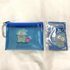 サンリオキャラクターズ　ステッカー&クリアポーチセット　ハンギョドン