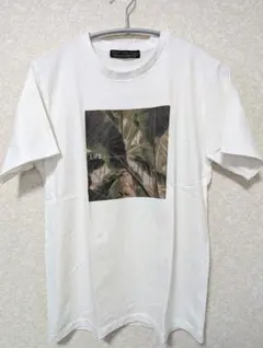 YVON INED N.vague Tシャツ リーフフォトプリント カットソー