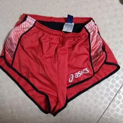 asics 陸上競技用ランニングパンツ XT2532 レッド レディースM