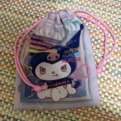 Sanrio Kuromi 巾着袋 パープル　クロミのサムネイル