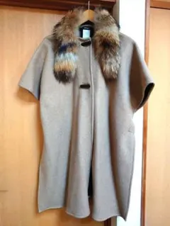 美品★MAX & Co. ポンチョコート ケープ 42 ベージュ