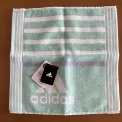 adidas タオルハンカチ ミントグリーン ボーダーのサムネイル