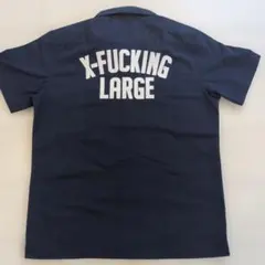 XLARGE ワークシャツ 半袖 ネイビー Mサイズのサムネイル