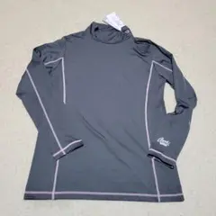 アーノルドパーマー ハイネック長袖シャツ グレー　ヨガウエア