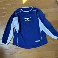 Mizuno 長袖　サッカーウェア　紺色と白