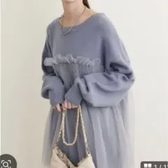ナチュラルクチュール　チュールニット