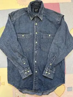 【美品】OLD GAP 90s デニムシャツ size S ビンテージ 古着