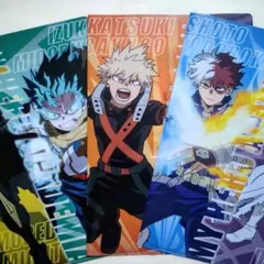 僕のヒーローアカデミア ✕ くら寿司 コラボ A4クリアファイル ３点セット