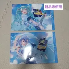 LOTTE 初音ミク 星街すいせい クリアファイル 2枚セット 新品未使用 ①