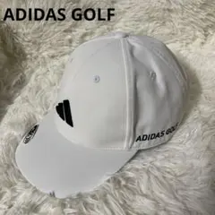 美品　アディダスゴルフキャップ　サイドロコ　白