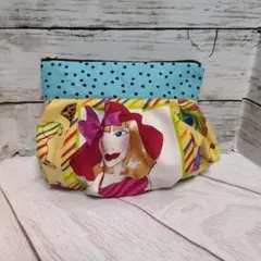 ロラライハリス　ぷっくりポーチ