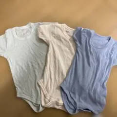 メッシュ半袖ボディスーツ3枚セット