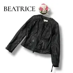 BEATRICE ベアトリス　レディース　シングルライダース　本革　ブラック　M