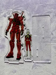 【特価】機動戦士ガンダムジークアクス　一番くじC賞シャア&赤いガンダムスタンド