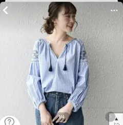 シップス エンブロイダリーシャツ