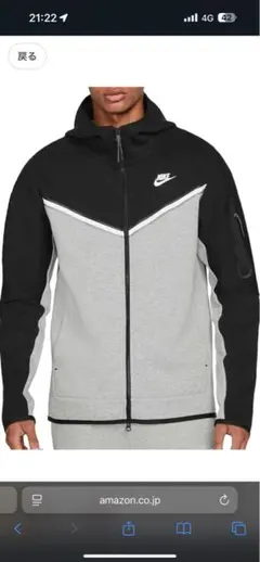 NIKEテックフリース【black＆gray】黒グレー - メルカリ