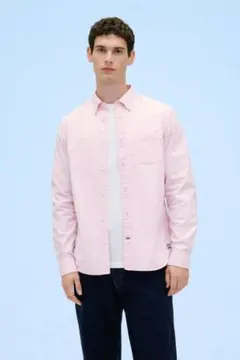 【美品】GAP スタンダードフィットオックスフォードシャツ メンズ Ｌ