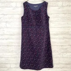 ローラアシュレイ 小花柄 ワンピース 【M】 ノースリーブ ひざ丈 エレガント