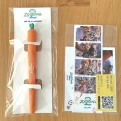 【韓国限定】ズートピア２　4カットフォトポラロイド、にんじんペン 新品　特典のサムネイル