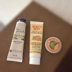 L'Occitane クリーム & Burt's Bees ハンドクリームバーム