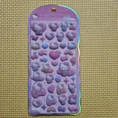 ハローキティ　ヒョウ柄　コットンパフィーシール　HELLO KITTY　サンリオ