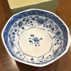 たち吉　染唐草　八角多用鉢のサムネイル
