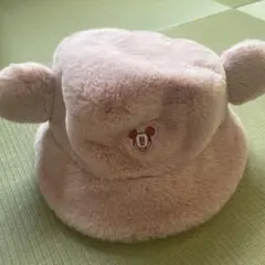 ミッキーマウス 耳付きバケットハット ピンク