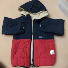 値下　BREEZE　冬物ダウンコート 2way裏表どちらも着用OK 120サイズ