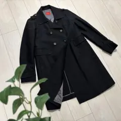 DES PRES トレンチコート ブラック ダブルボタン 日本製 美シルエット